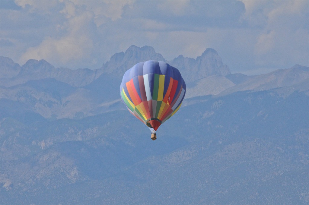 Background with balloon